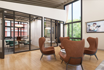 Studious space for the studious student- both private and group study options are available.
